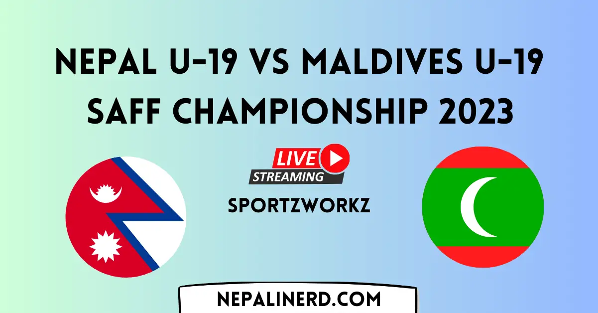 SAFF U19 Championship 2023 Nepal Vs Maldives Live On Youtube Nepali Nerd