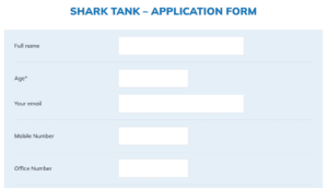 Shark Tank Nepal application form part 1