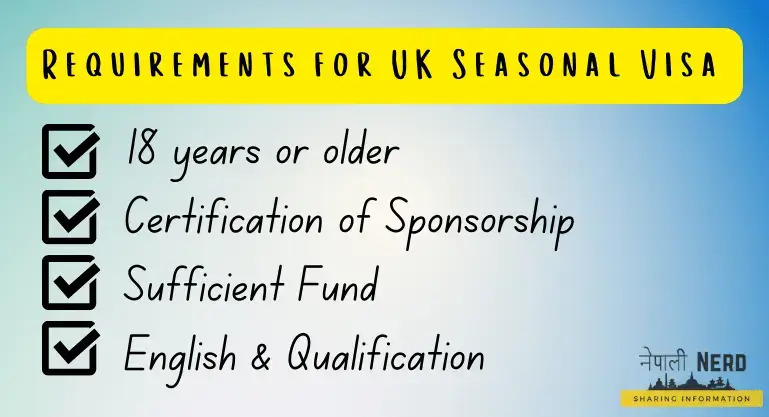 How to Apply for UK Seasonal Visa from Nepal Online 2024? 3 Requirements for Uk Seasonal Work Visa Nepal 2024