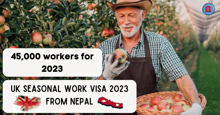 Apply UK Seasonal Visa 2023 online from Nepal