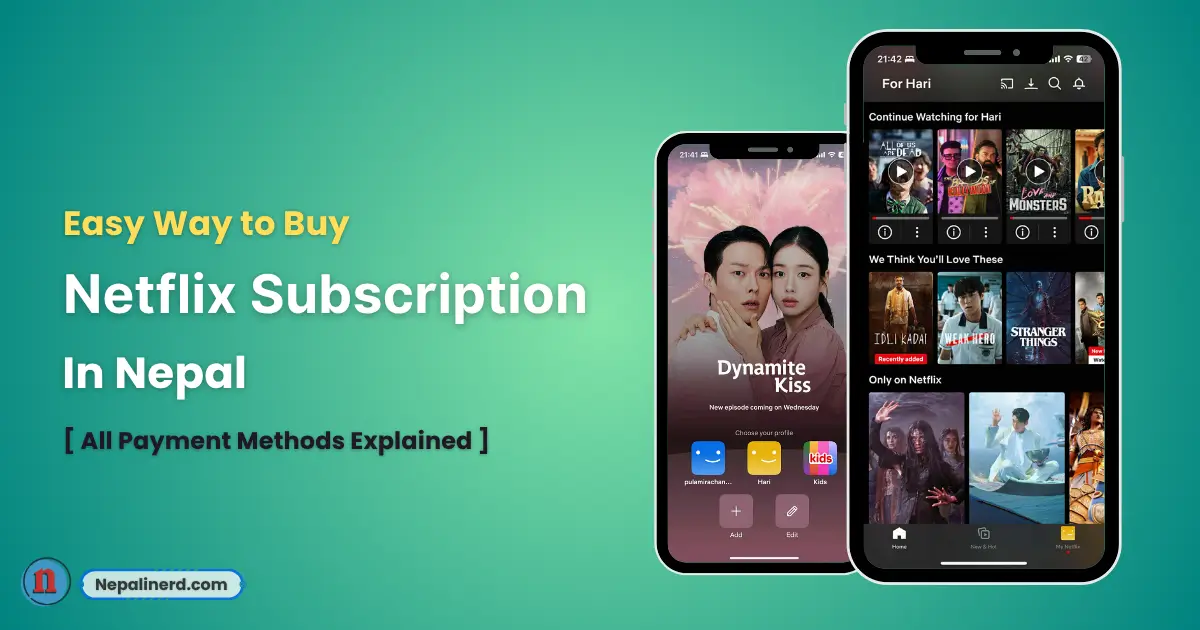 Buy Netflix scubscription in Nepal