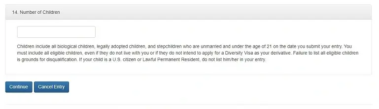 Submit your Diversity Form Application