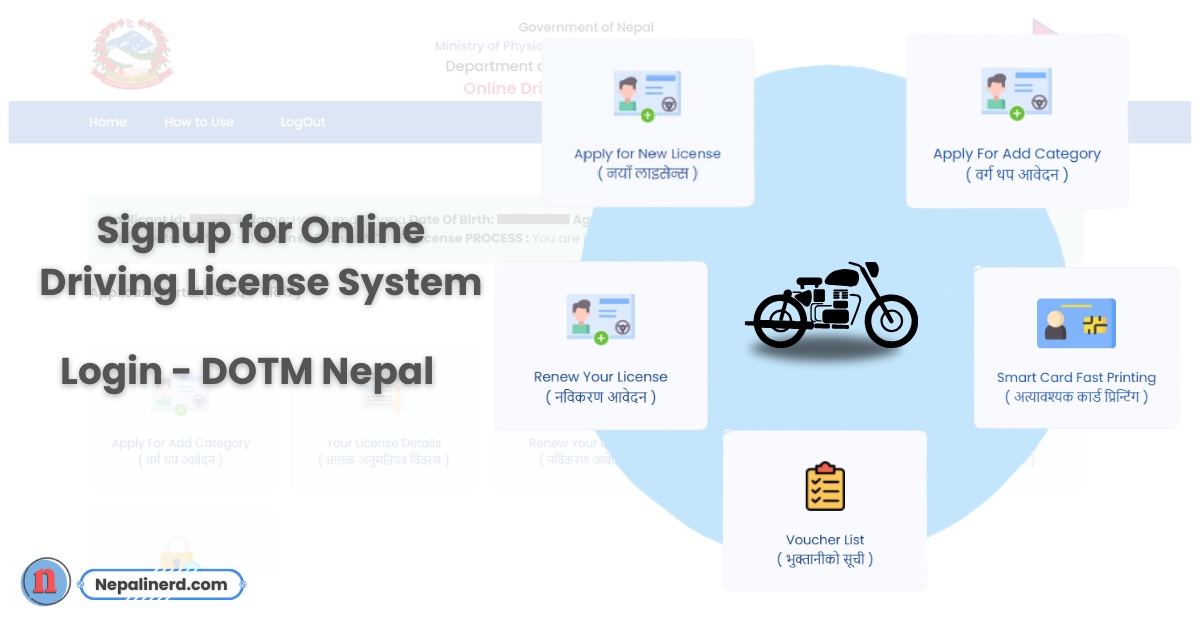 DOTM Nepal - Signup and Login Process Online