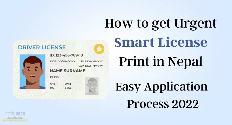 Urgent Smart License Apply For Emergency Driving License Print In 