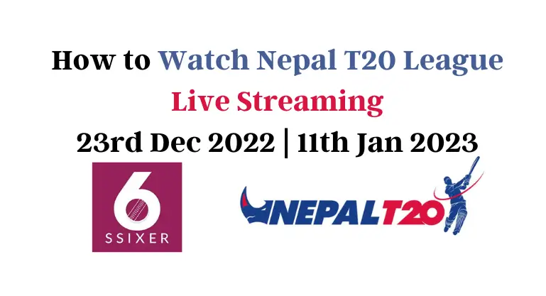 Nepal T20 Leagie Live Streaming