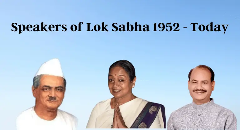 Speakers of Lok Sabha