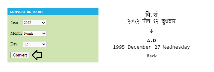 Nepali to English Date Converter