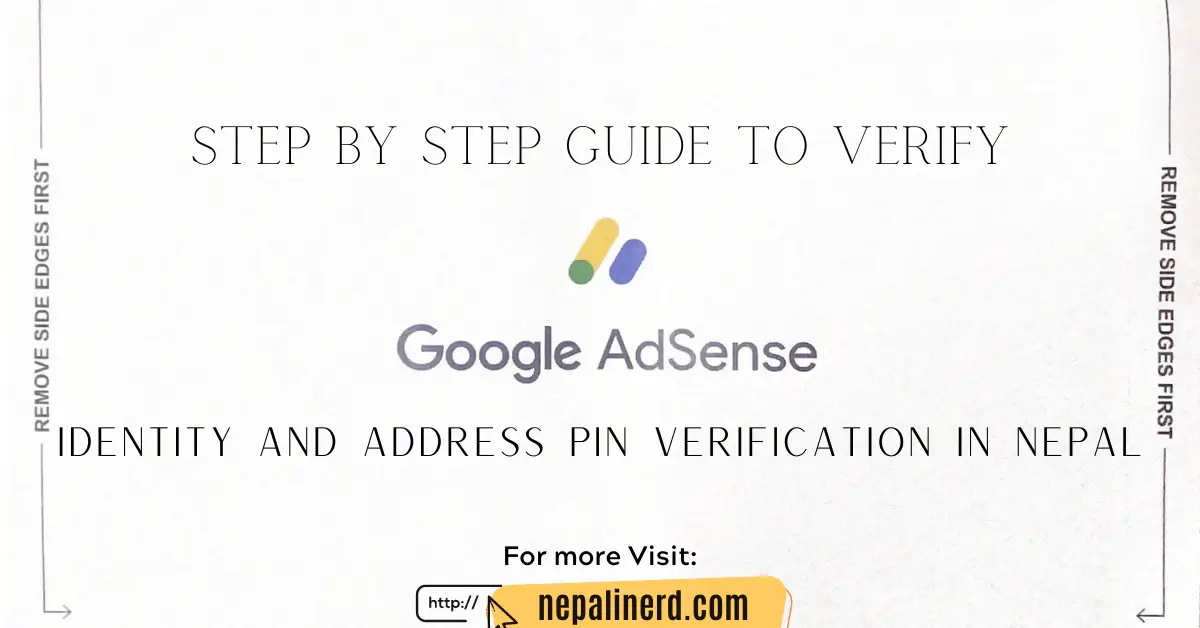 Picture of Adsense Address Verification Pin in Nepal