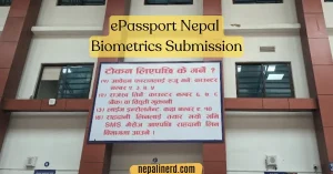 How to submit Documents and Biometrics for Passport? 6 ePassport Nepal Biometrics Submission