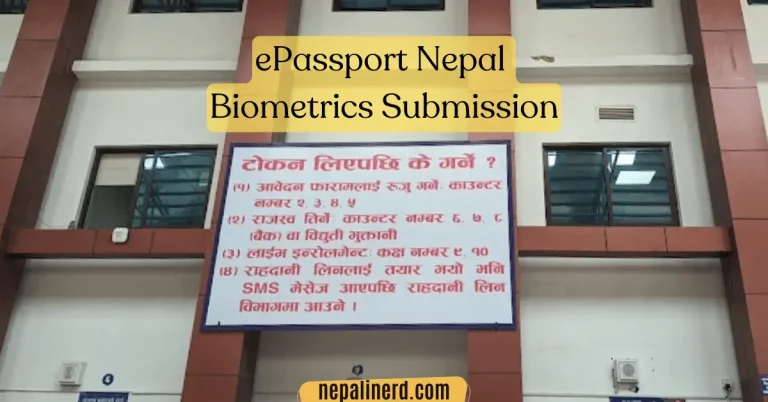 ePassport Nepal Biometrics Submission
