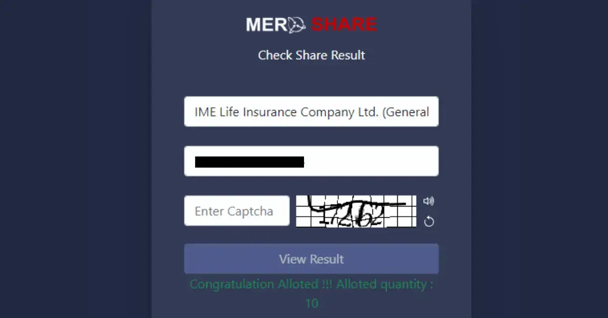 Check IME Life Insurance IPO Result