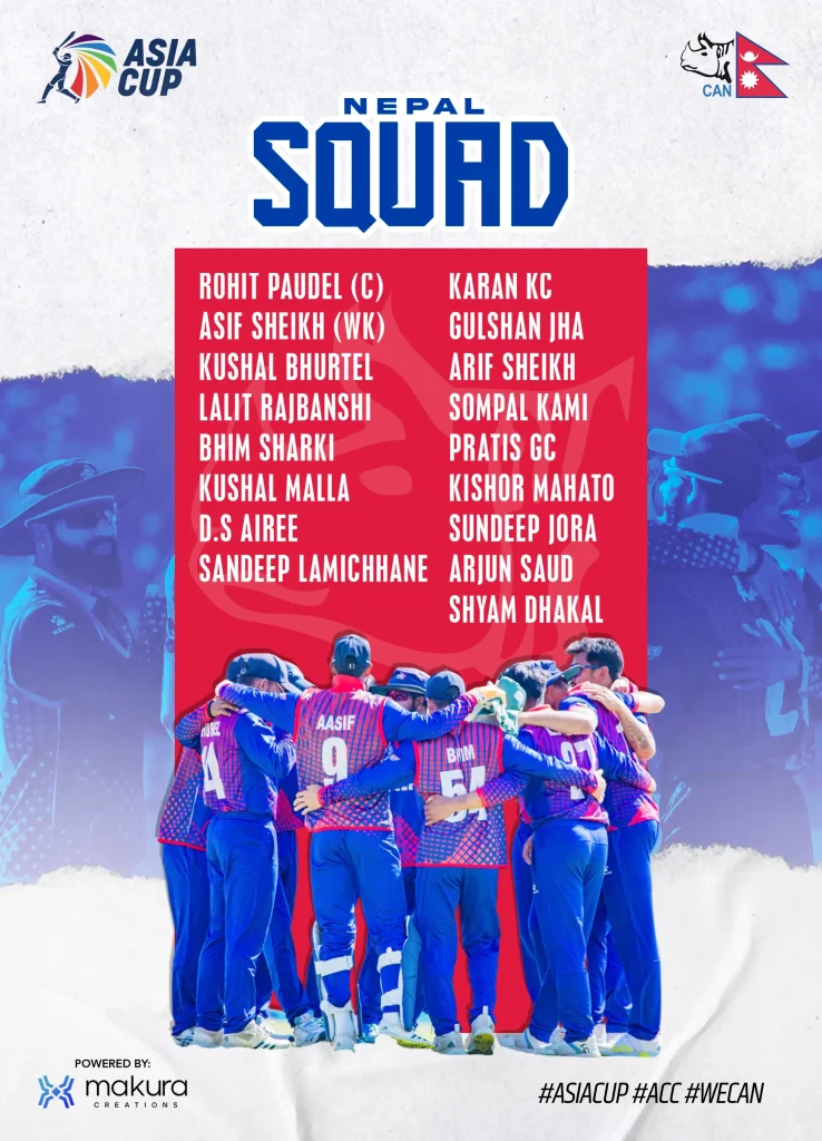 Nepal Squad For Asia Cup 2023 Sandeep Lamichhane Included Nepali Nerd