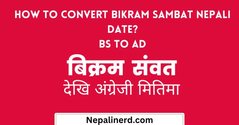 How to convert Nepali date into english