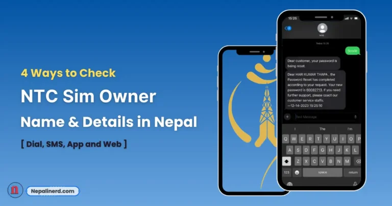 Check NTC sim owner name