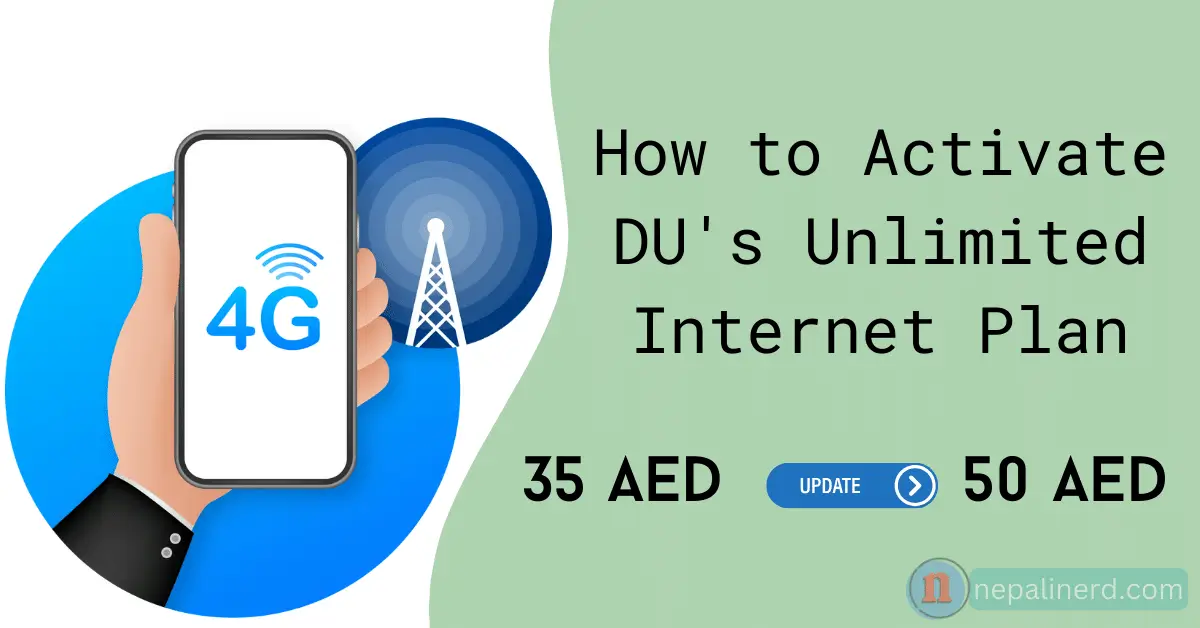 How to Activate DU's unlimited internet plan
