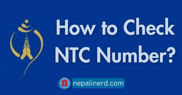 How to Check NTC Number