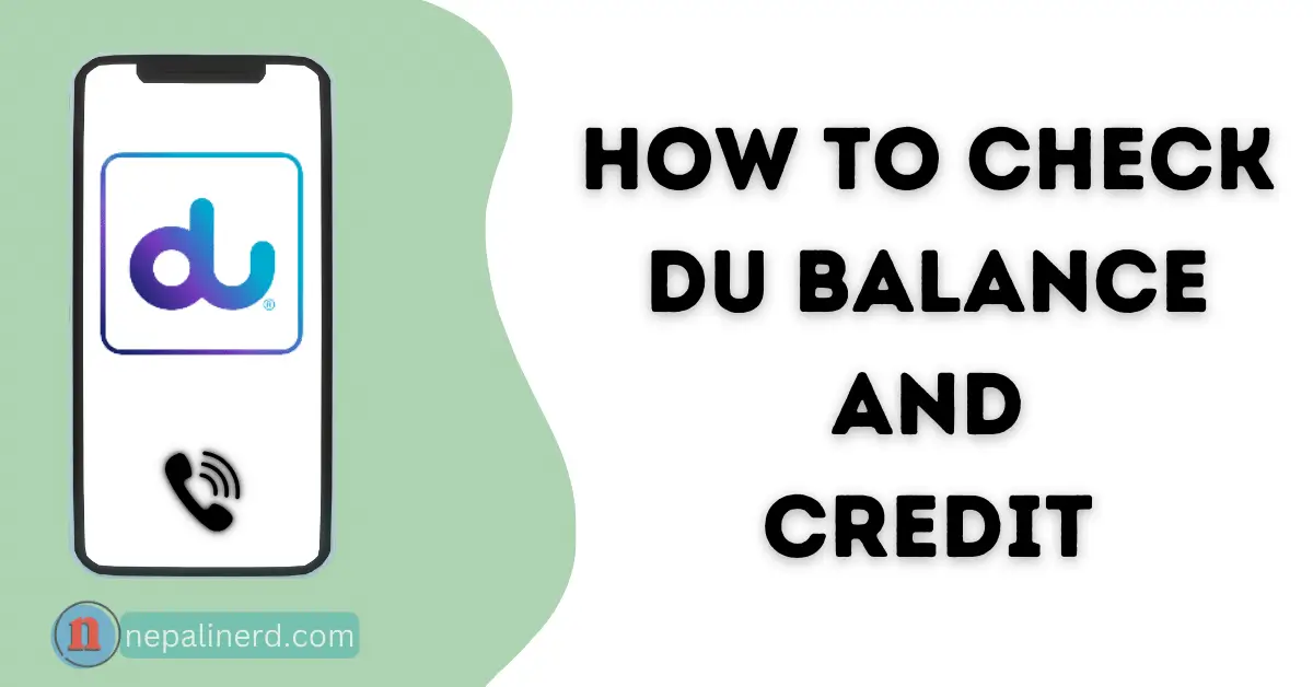 How to check DU balance