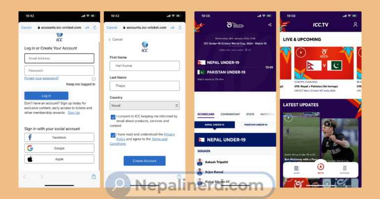 Watch Nepal U19 vs Pakistan U19 Cricket Live Online in Nepal